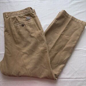 Lacoste Men Corduroy Tan Khaki Light Brown Straight Leg Pants Size 40X29